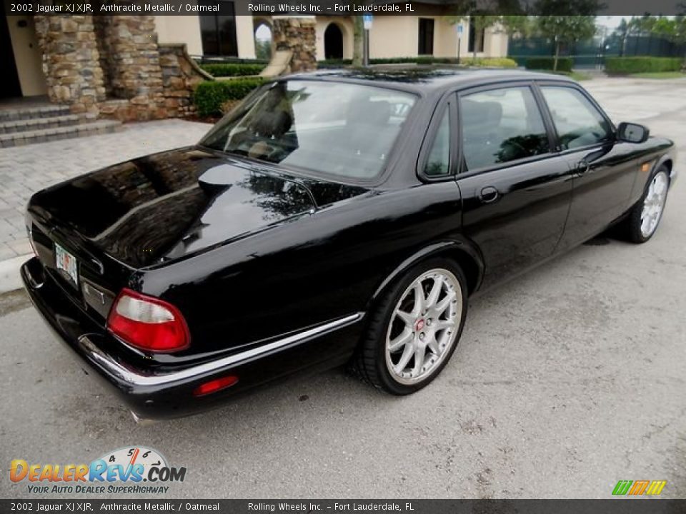 2002 Jaguar XJ XJR Anthracite Metallic / Oatmeal Photo #5