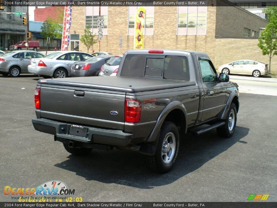 2004 Ford Ranger Edge Regular Cab 4x4 Dark Shadow Grey Metallic / Flint Gray Photo #5