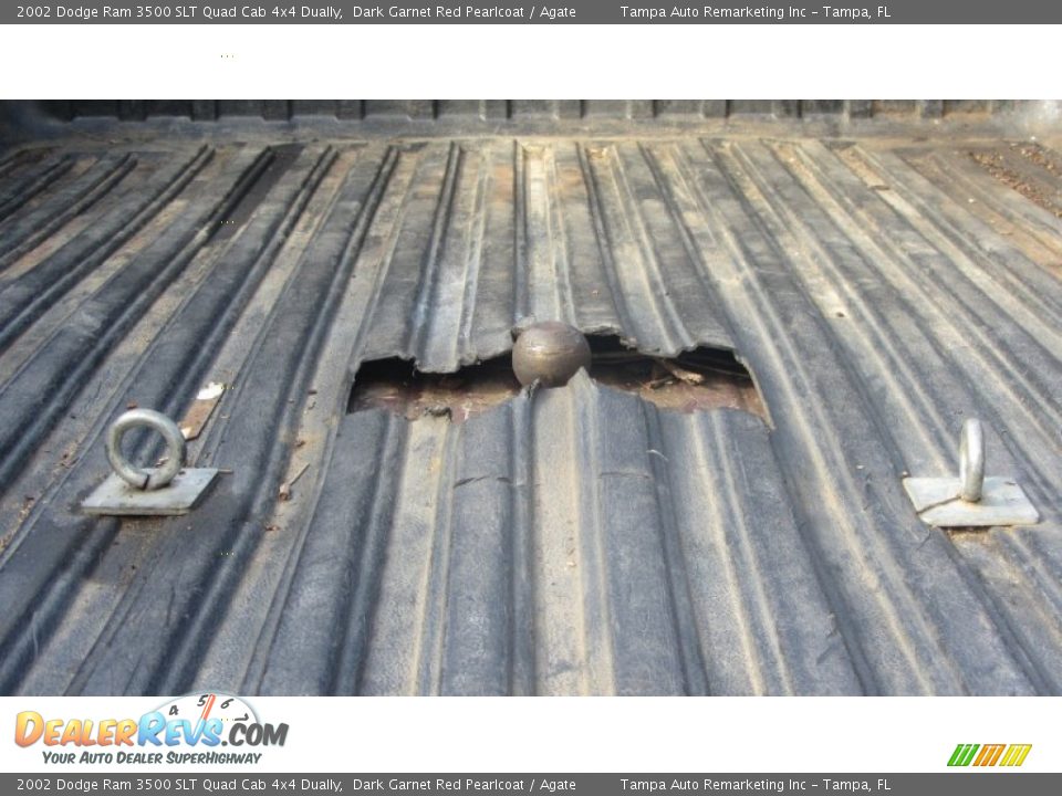 2002 Dodge Ram 3500 SLT Quad Cab 4x4 Dually Dark Garnet Red Pearlcoat / Agate Photo #15