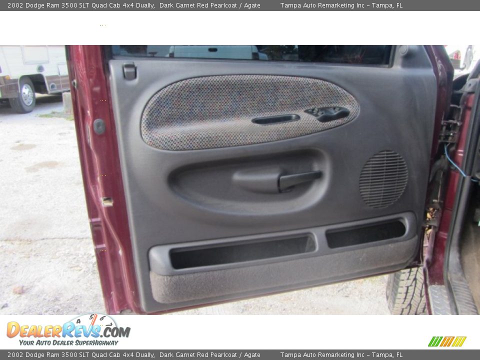 2002 Dodge Ram 3500 SLT Quad Cab 4x4 Dually Dark Garnet Red Pearlcoat / Agate Photo #20