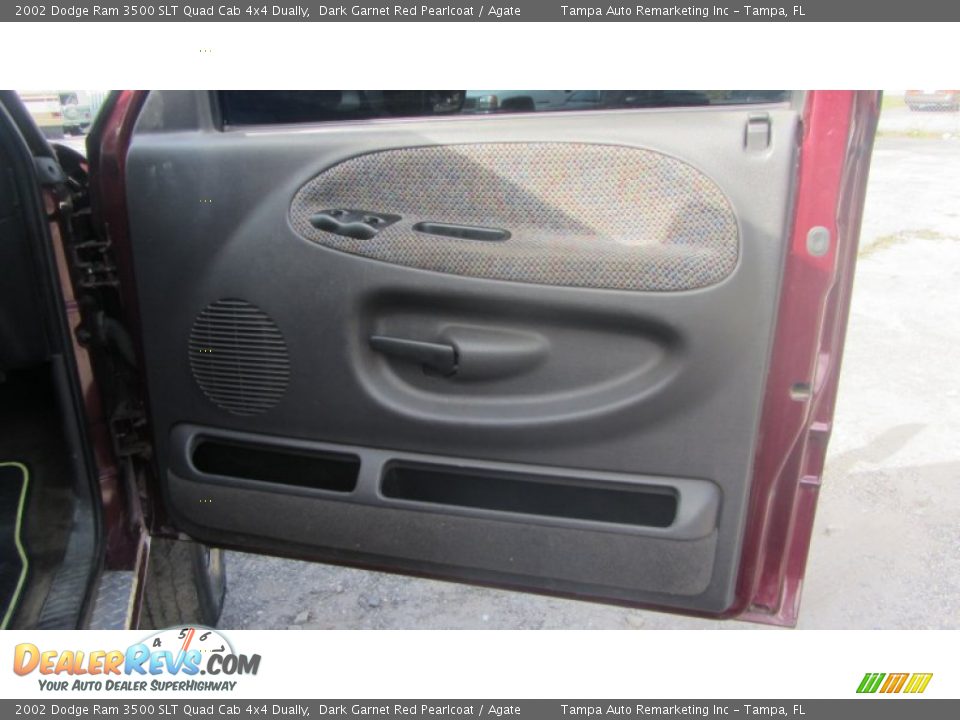 2002 Dodge Ram 3500 SLT Quad Cab 4x4 Dually Dark Garnet Red Pearlcoat / Agate Photo #21
