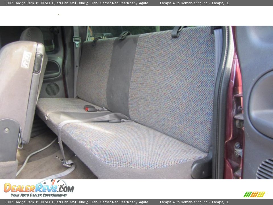 2002 Dodge Ram 3500 SLT Quad Cab 4x4 Dually Dark Garnet Red Pearlcoat / Agate Photo #25