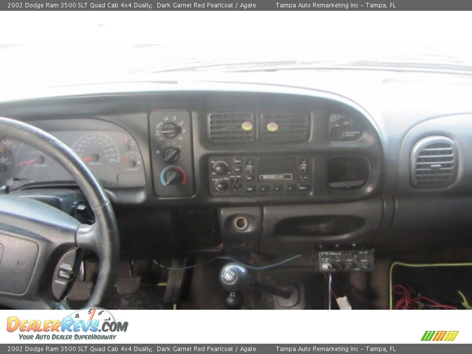 2002 Dodge Ram 3500 SLT Quad Cab 4x4 Dually Dark Garnet Red Pearlcoat / Agate Photo #28