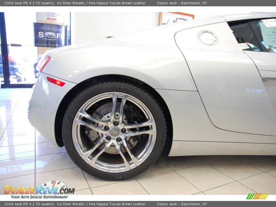 2009 Audi R8 4.2 FSI quattro Ice Silver Metallic / Fine Nappa Tuscan Brown Leather Photo #6