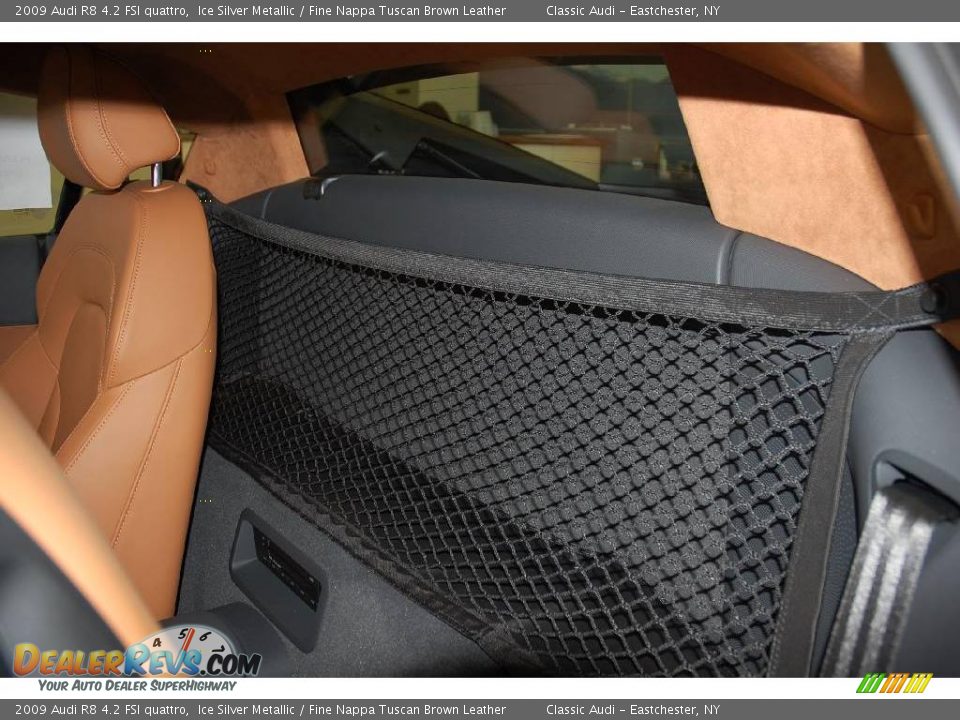 2009 Audi R8 4.2 FSI quattro Ice Silver Metallic / Fine Nappa Tuscan Brown Leather Photo #12