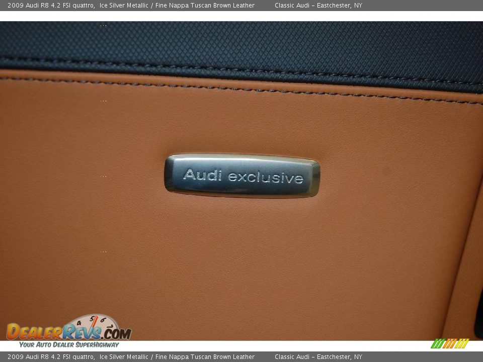 2009 Audi R8 4.2 FSI quattro Ice Silver Metallic / Fine Nappa Tuscan Brown Leather Photo #18