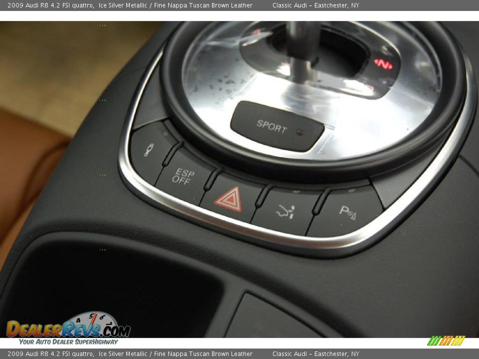 2009 Audi R8 4.2 FSI quattro Ice Silver Metallic / Fine Nappa Tuscan Brown Leather Photo #21