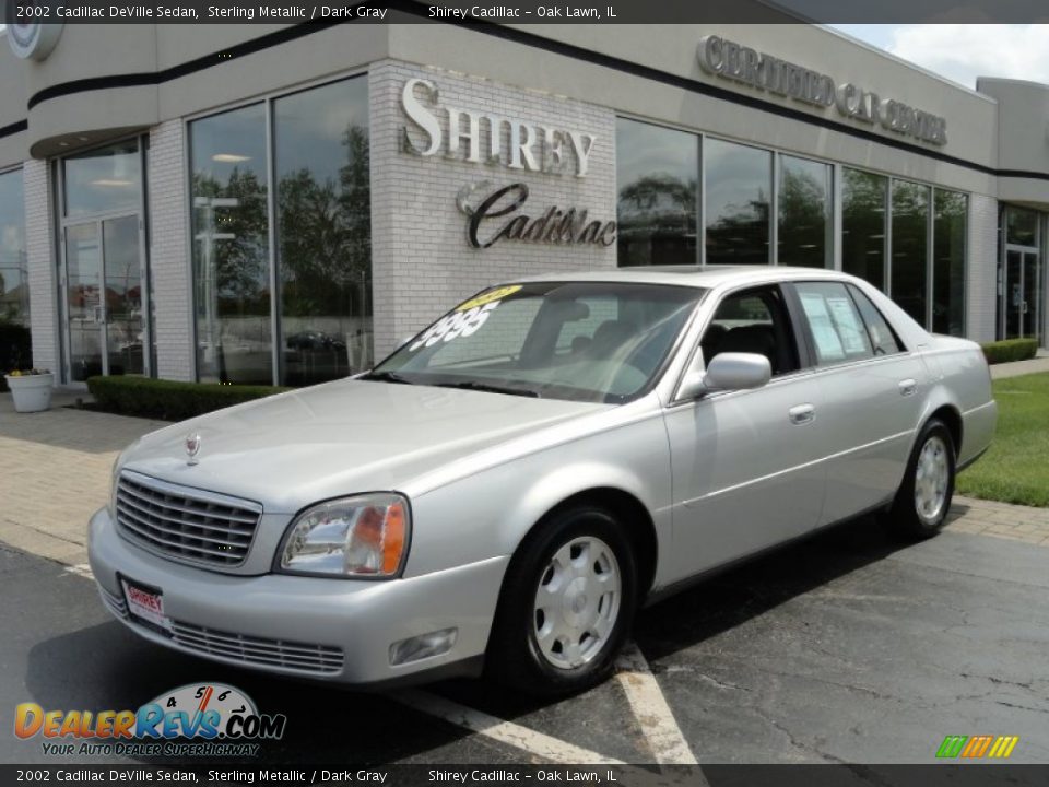 2002 Cadillac DeVille Sedan Sterling Metallic / Dark Gray Photo #1