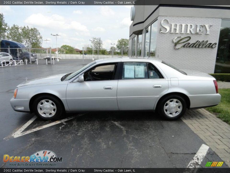 2002 Cadillac DeVille Sedan Sterling Metallic / Dark Gray Photo #2