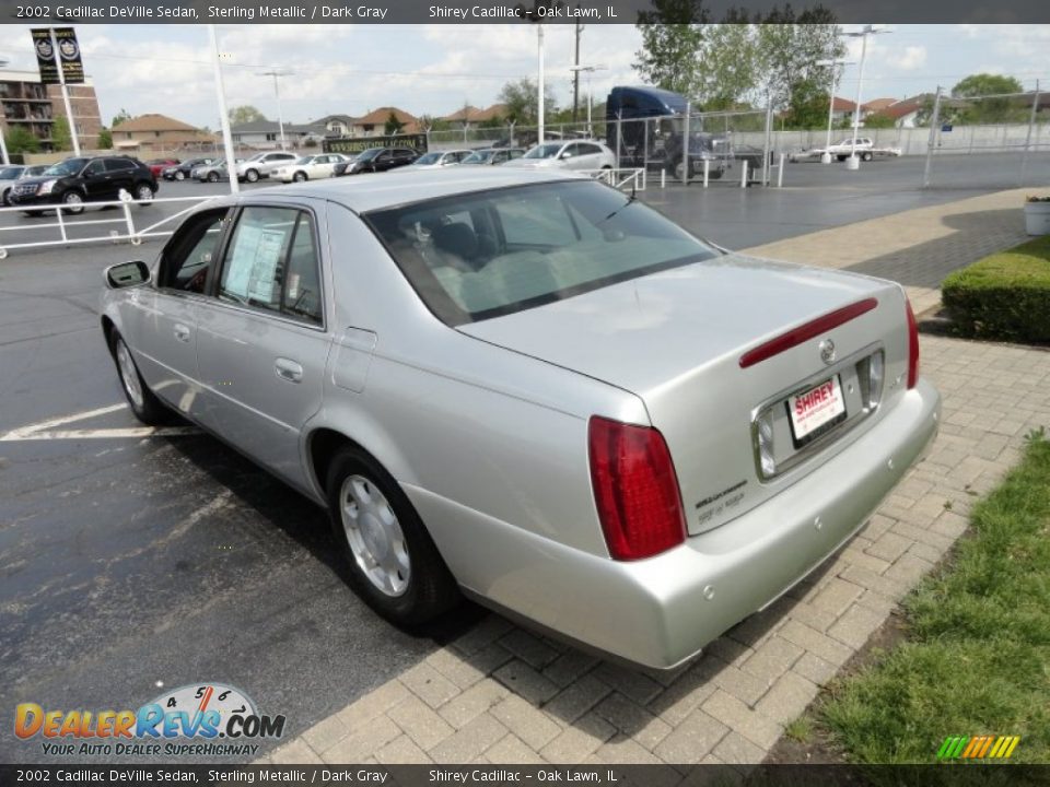 2002 Cadillac DeVille Sedan Sterling Metallic / Dark Gray Photo #3