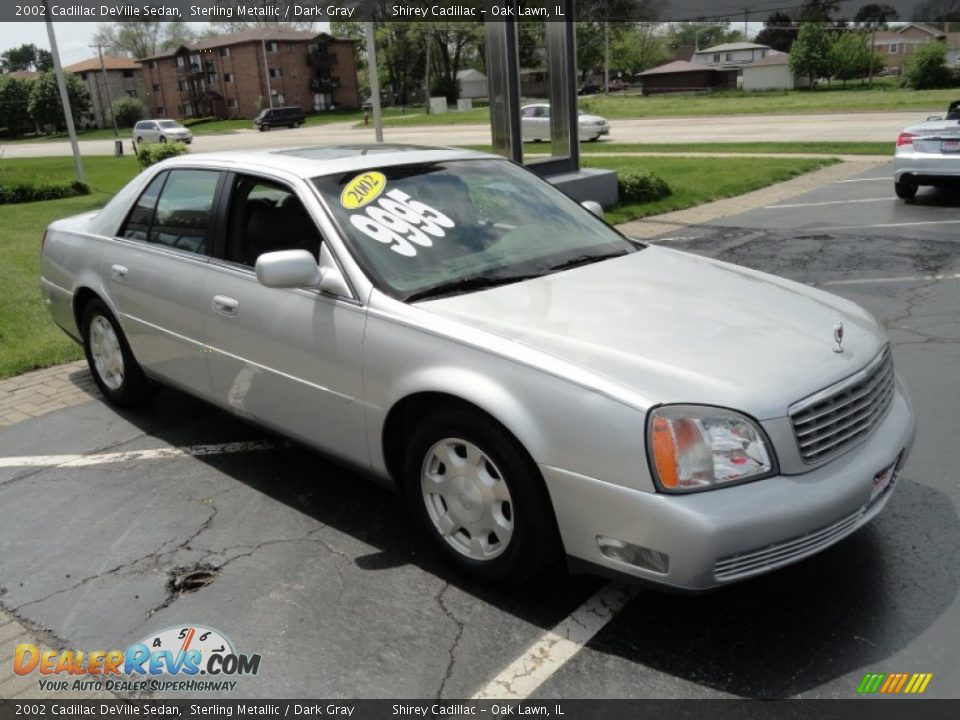 2002 Cadillac DeVille Sedan Sterling Metallic / Dark Gray Photo #5
