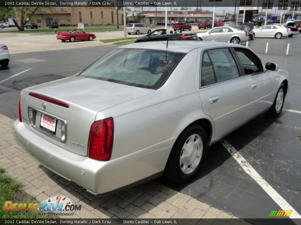 2002 Cadillac DeVille Sedan Sterling Metallic / Dark Gray Photo #6