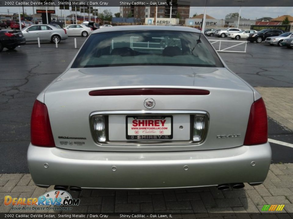 2002 Cadillac DeVille Sedan Sterling Metallic / Dark Gray Photo #7