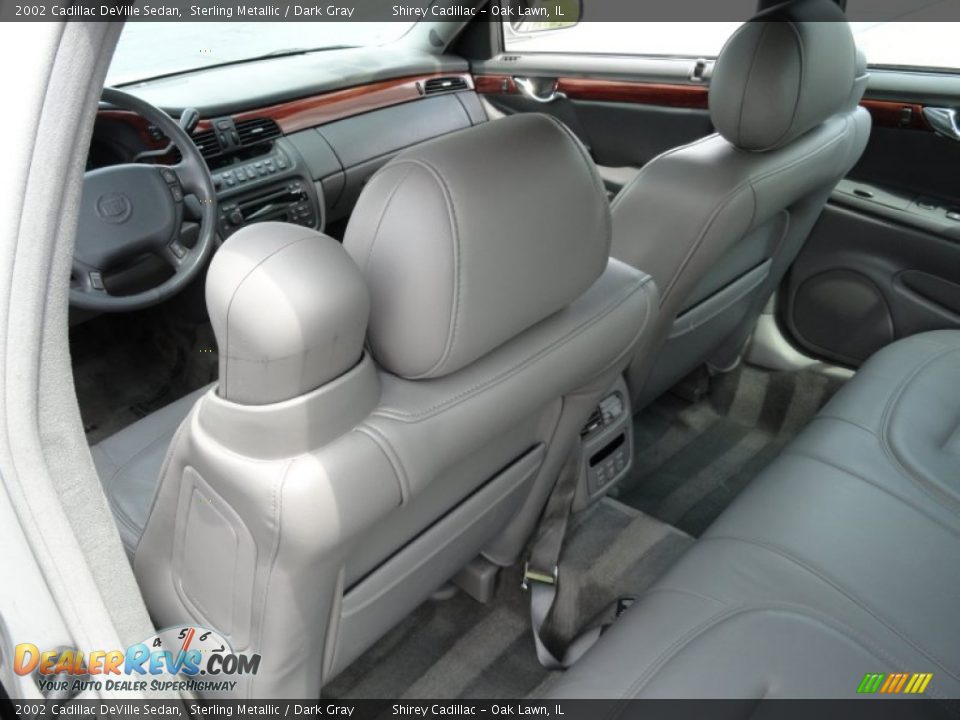 2002 Cadillac DeVille Sedan Sterling Metallic / Dark Gray Photo #10