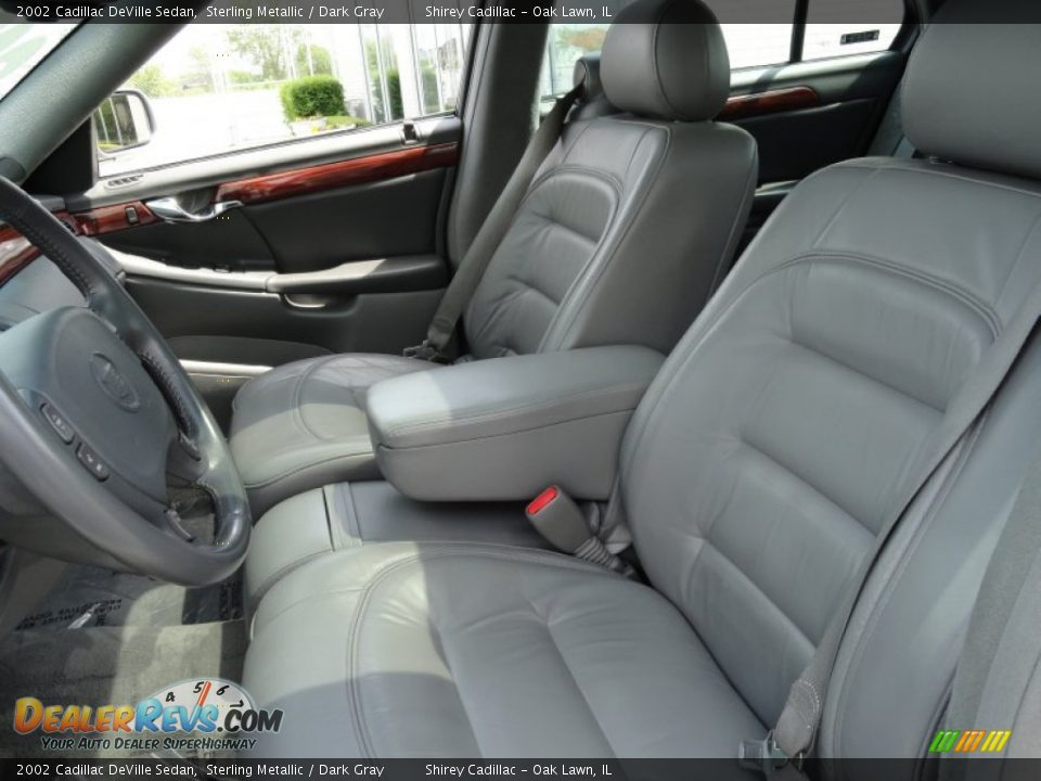 2002 Cadillac DeVille Sedan Sterling Metallic / Dark Gray Photo #12