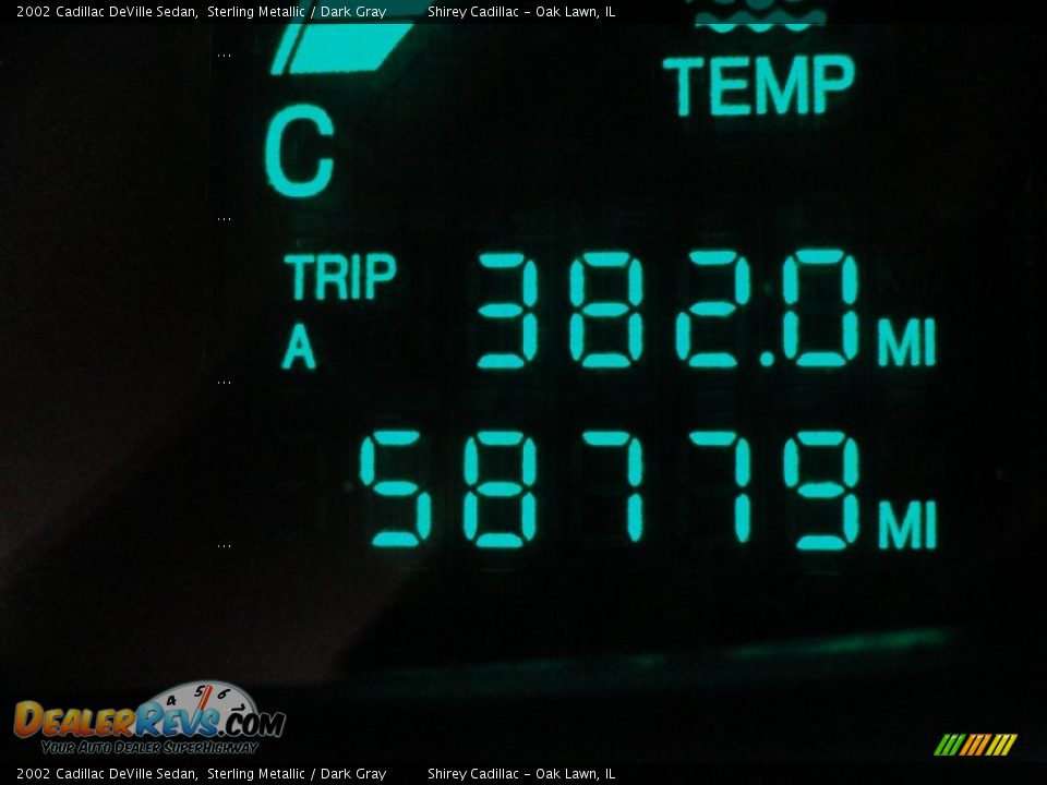 2002 Cadillac DeVille Sedan Sterling Metallic / Dark Gray Photo #20