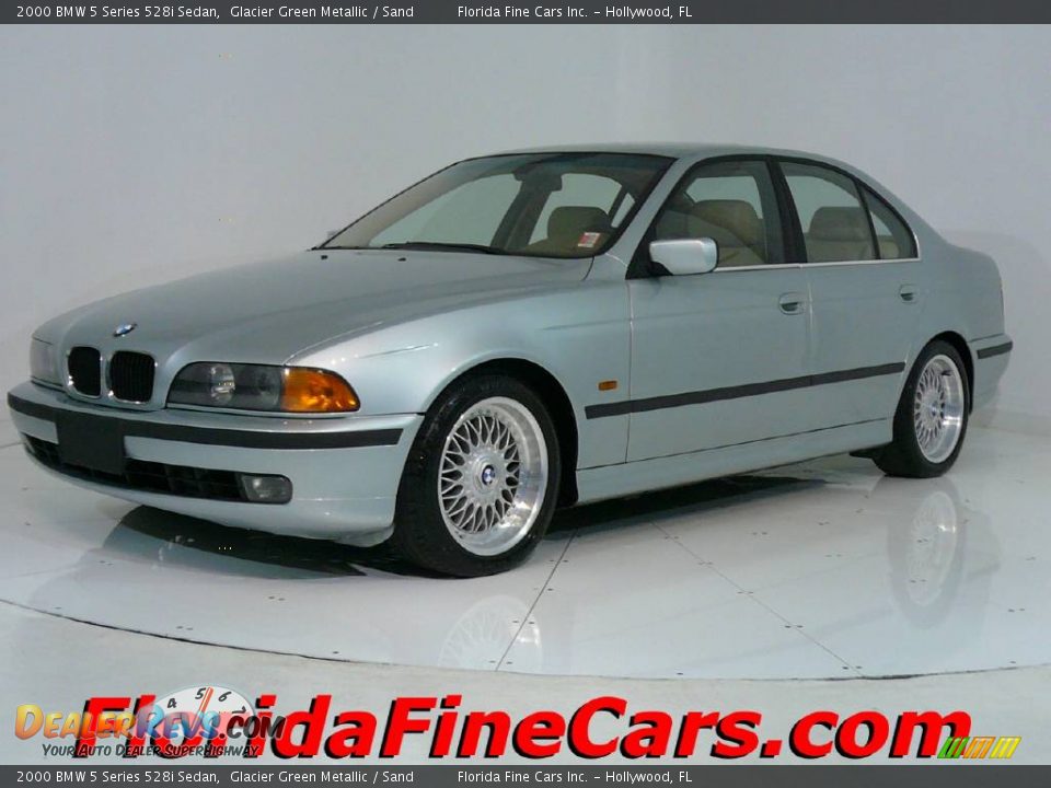 2000 BMW 5 Series 528i Sedan Glacier Green Metallic / Sand Photo #1