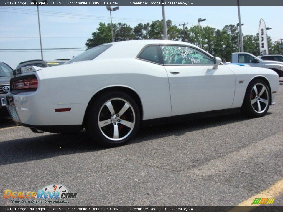 2012 Dodge Challenger SRT8 392 Bright White / Dark Slate Gray Photo #5