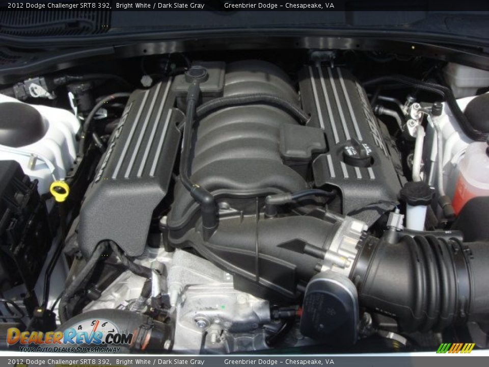 2012 Dodge Challenger SRT8 392 Bright White / Dark Slate Gray Photo #24