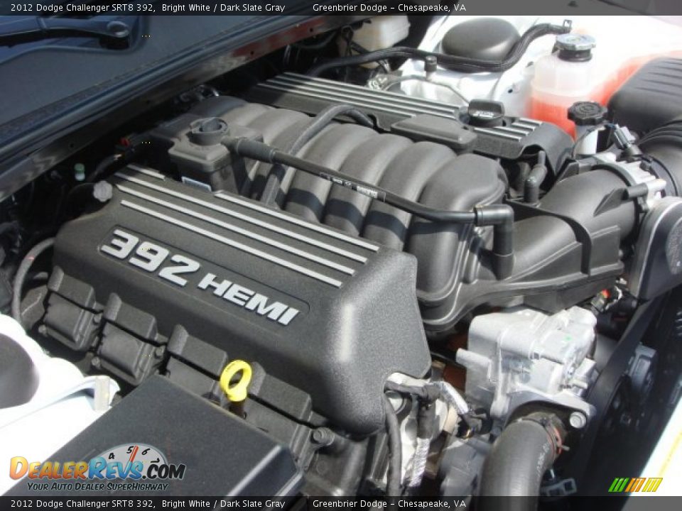 2012 Dodge Challenger SRT8 392 Bright White / Dark Slate Gray Photo #25