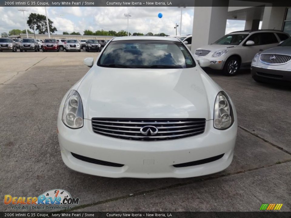2006 Infiniti G 35 Coupe Ivory White Pearl / Stone Photo #2