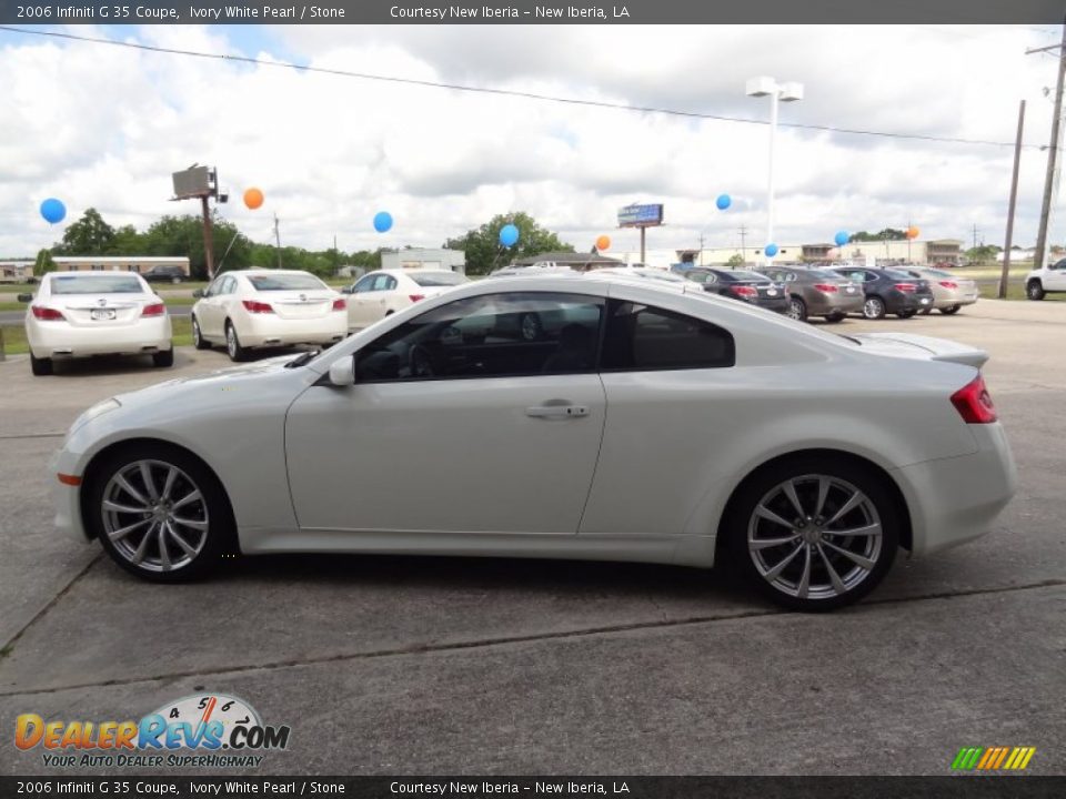 2006 Infiniti G 35 Coupe Ivory White Pearl / Stone Photo #5
