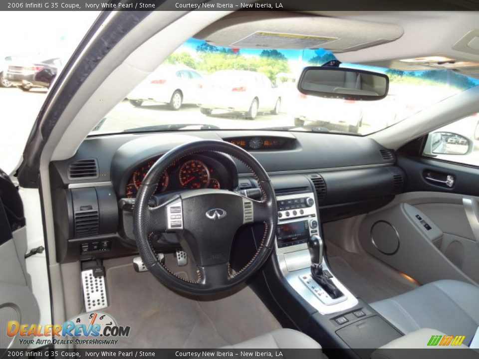 2006 Infiniti G 35 Coupe Ivory White Pearl / Stone Photo #11