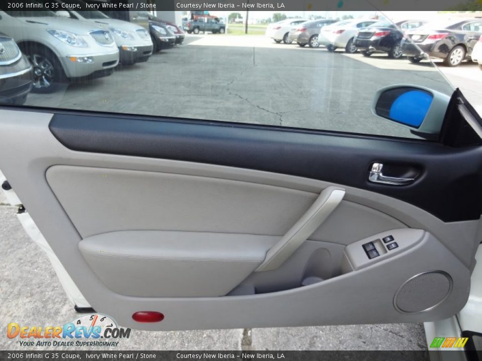 2006 Infiniti G 35 Coupe Ivory White Pearl / Stone Photo #12
