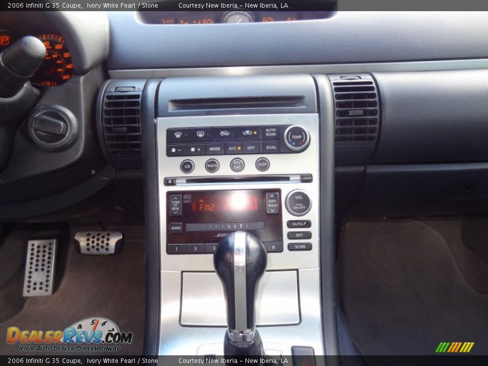 2006 Infiniti G 35 Coupe Ivory White Pearl / Stone Photo #16
