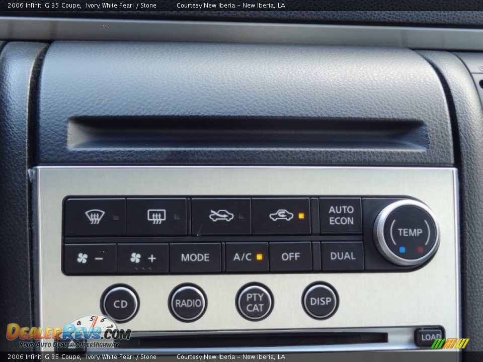 2006 Infiniti G 35 Coupe Ivory White Pearl / Stone Photo #17