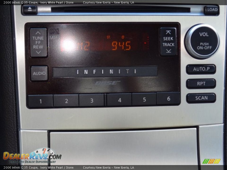 2006 Infiniti G 35 Coupe Ivory White Pearl / Stone Photo #18