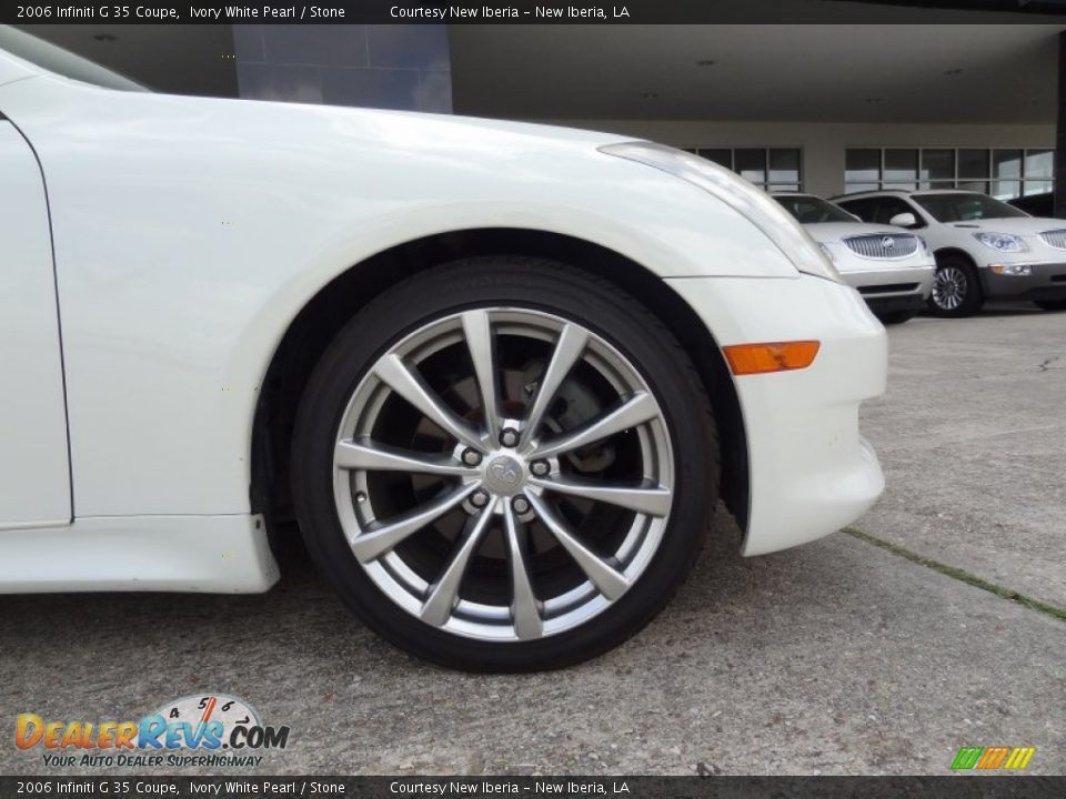 2006 Infiniti G 35 Coupe Ivory White Pearl / Stone Photo #22
