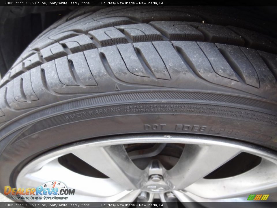 2006 Infiniti G 35 Coupe Ivory White Pearl / Stone Photo #23