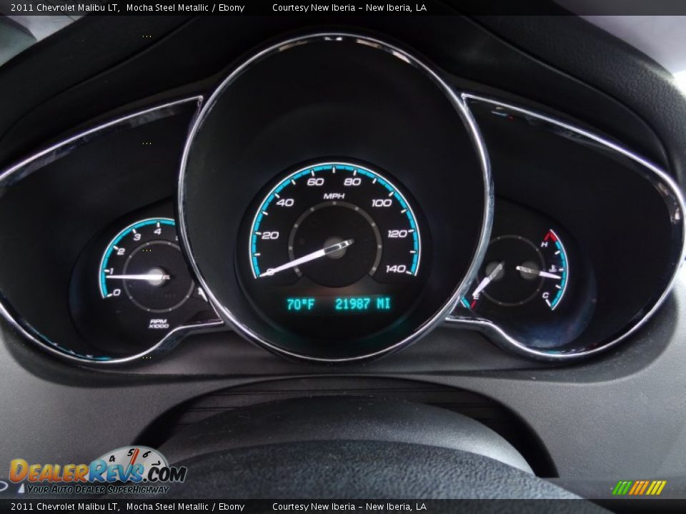2011 Chevrolet Malibu LT Mocha Steel Metallic / Ebony Photo #15