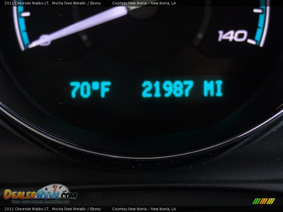 2011 Chevrolet Malibu LT Mocha Steel Metallic / Ebony Photo #16