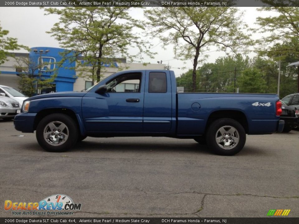2006 Dodge Dakota SLT Club Cab 4x4 Atlantic Blue Pearl / Medium Slate Gray Photo #1