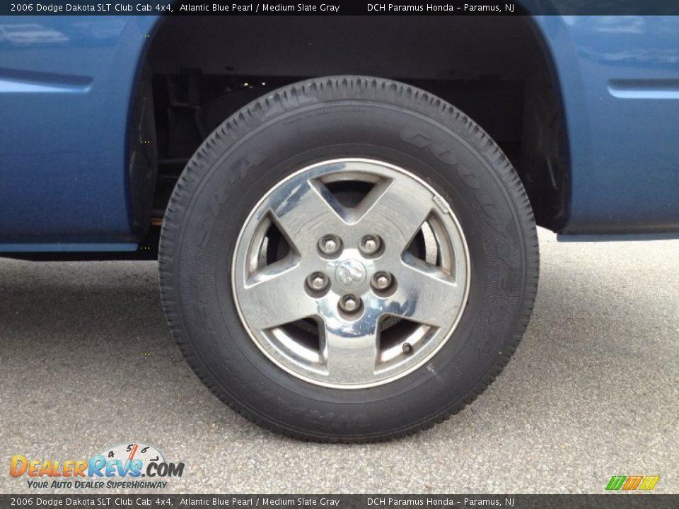 2006 Dodge Dakota SLT Club Cab 4x4 Atlantic Blue Pearl / Medium Slate Gray Photo #2