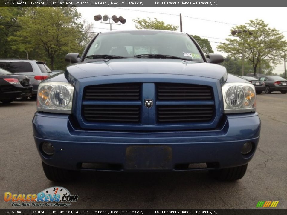 2006 Dodge Dakota SLT Club Cab 4x4 Atlantic Blue Pearl / Medium Slate Gray Photo #6