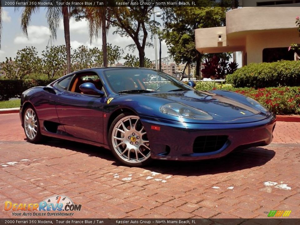 2000 Ferrari 360 Modena Tour de France Blue / Tan Photo #1