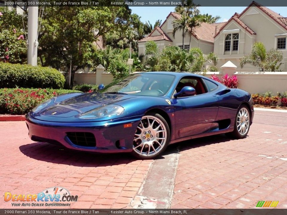 2000 Ferrari 360 Modena Tour de France Blue / Tan Photo #3