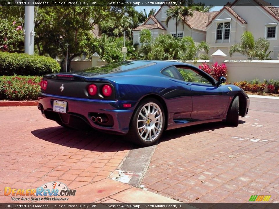 2000 Ferrari 360 Modena Tour de France Blue / Tan Photo #4