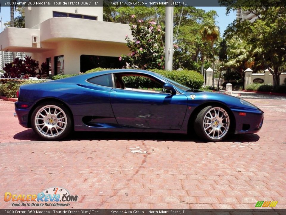 2000 Ferrari 360 Modena Tour de France Blue / Tan Photo #5