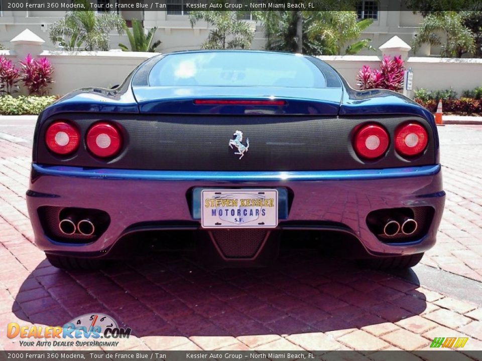 2000 Ferrari 360 Modena Tour de France Blue / Tan Photo #8