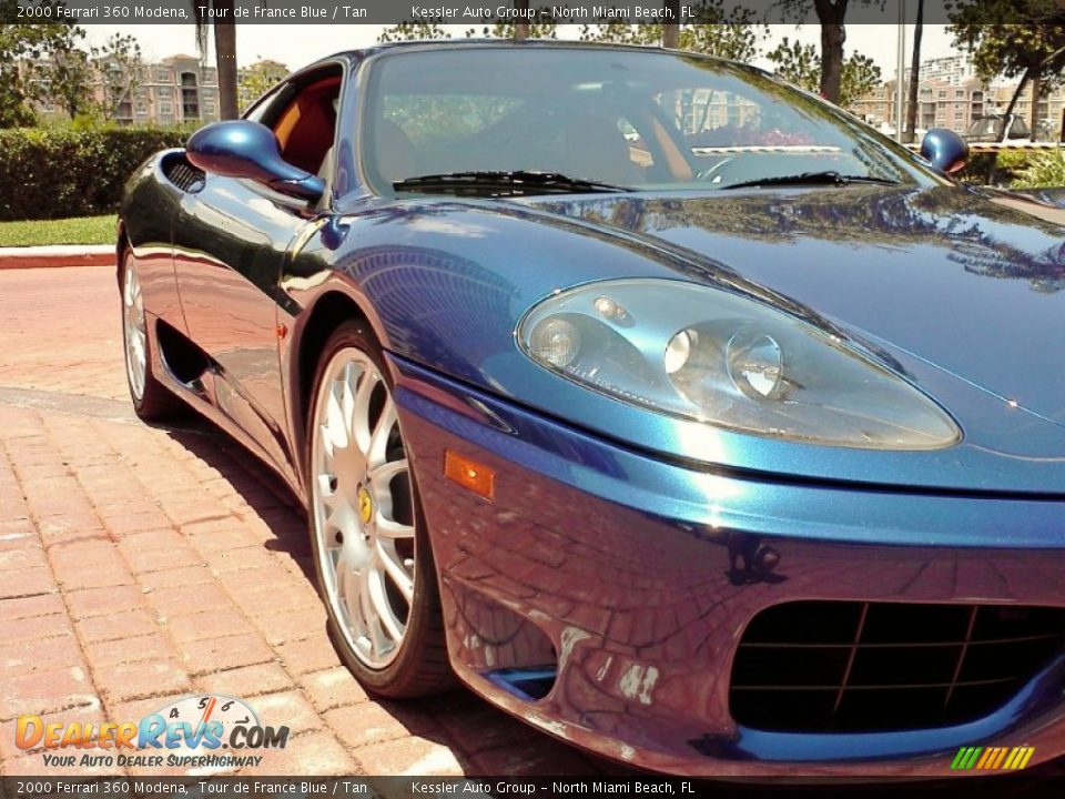 2000 Ferrari 360 Modena Tour de France Blue / Tan Photo #9