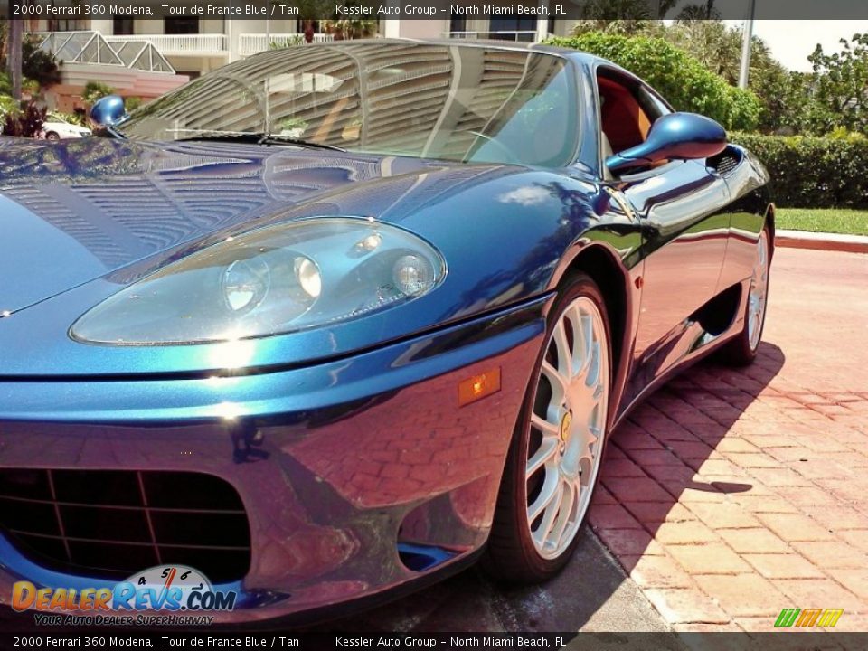 2000 Ferrari 360 Modena Tour de France Blue / Tan Photo #10