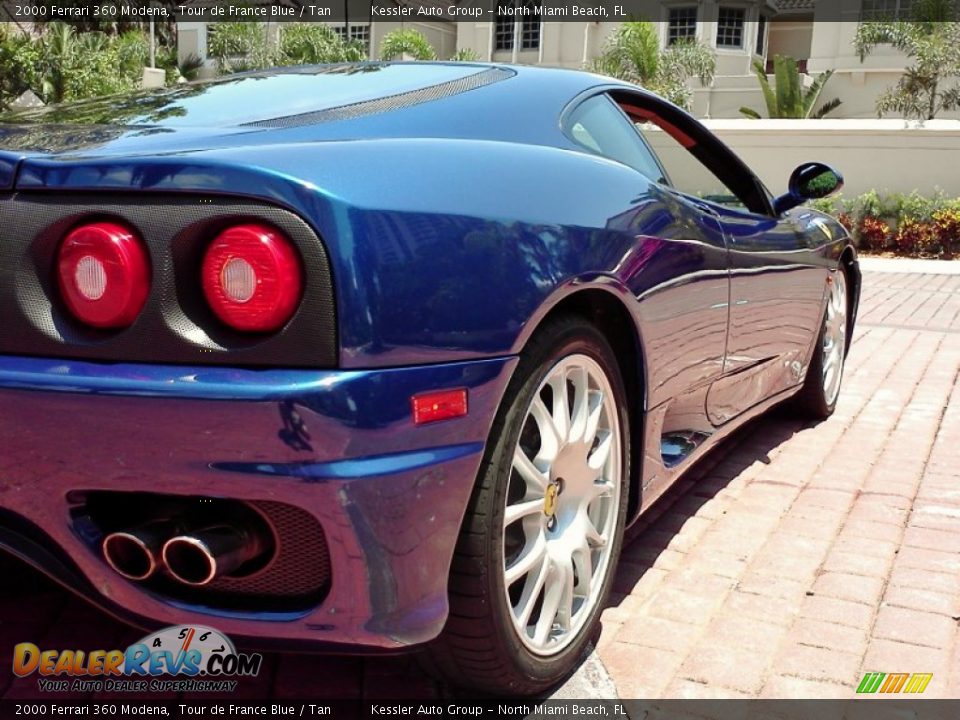 2000 Ferrari 360 Modena Tour de France Blue / Tan Photo #12