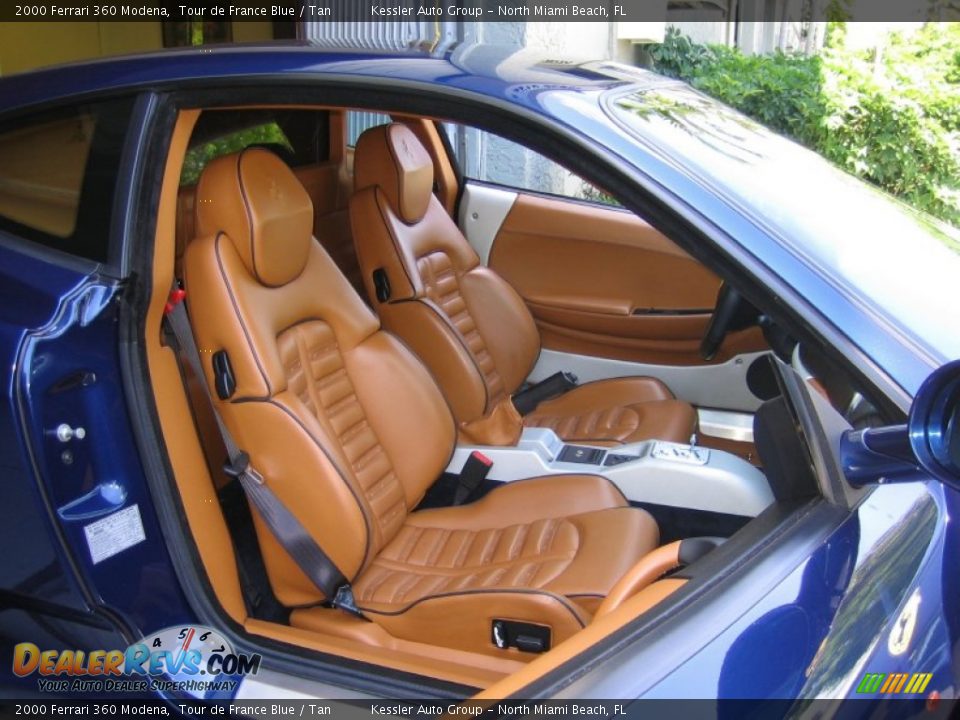 2000 Ferrari 360 Modena Tour de France Blue / Tan Photo #16