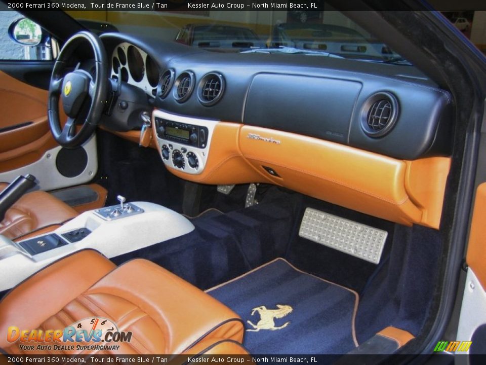 2000 Ferrari 360 Modena Tour de France Blue / Tan Photo #21