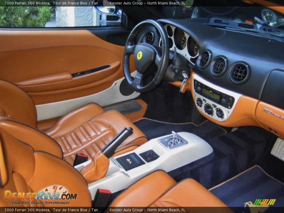 2000 Ferrari 360 Modena Tour de France Blue / Tan Photo #22