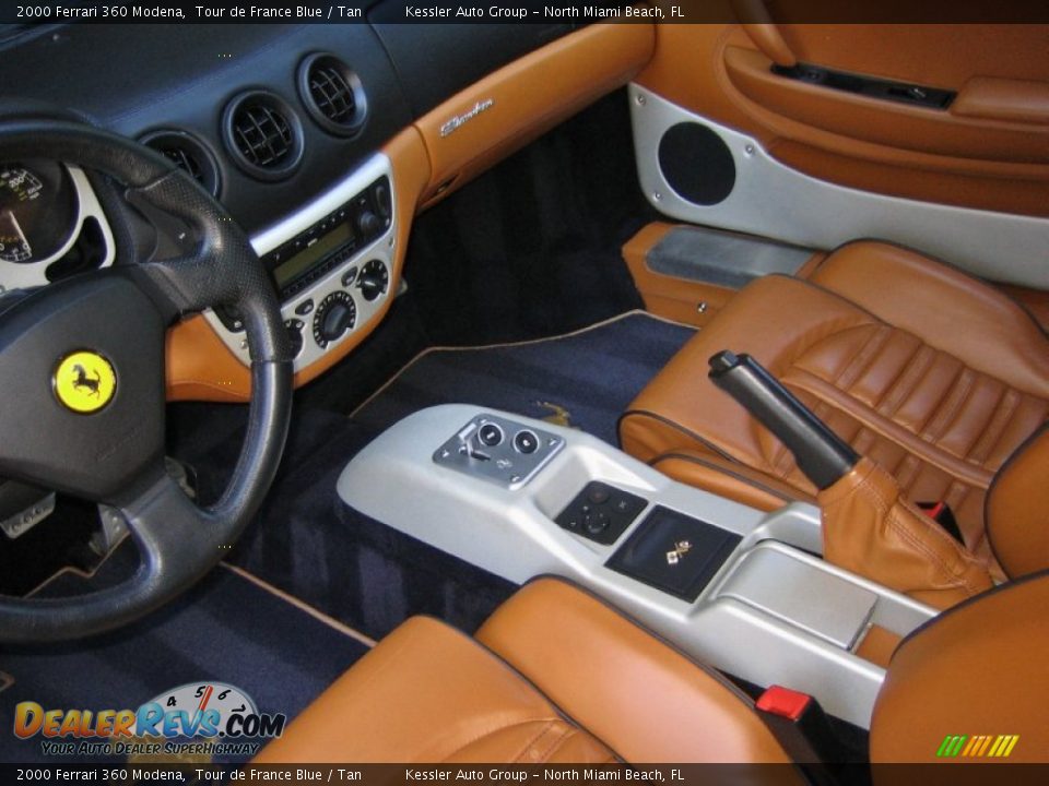 2000 Ferrari 360 Modena Tour de France Blue / Tan Photo #28